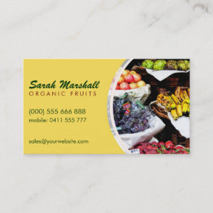 Fresh Fruits Healthy Business Card