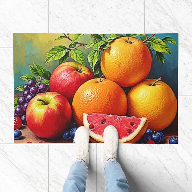 Fresh Fruits in a Perfect Mix Design Doormat (Indoor)