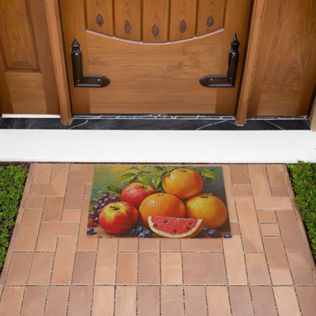 Fresh Fruits in a Perfect Mix Design Fiber Doormat (Insitu (Outdoor))