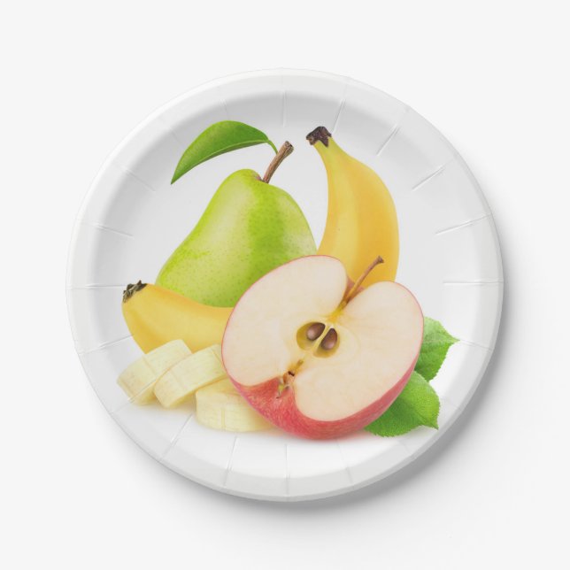 Fresh fruits paper plates (Front)