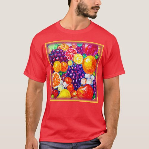 Fresh Fruits Pattern Cute Art Buy Now  T_Shirt