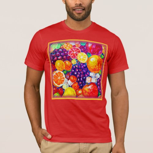 Fresh Fruits Pattern Cute Art Buy Now  T_Shirt