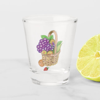 Fresh fruits shot glass