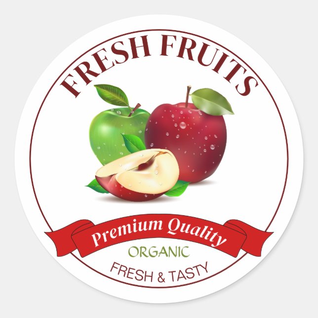 Fresh Fruits Sticker (Front)
