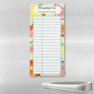 Fresh Fruity Custom Function/Purpose & Name Magnetic Notepad