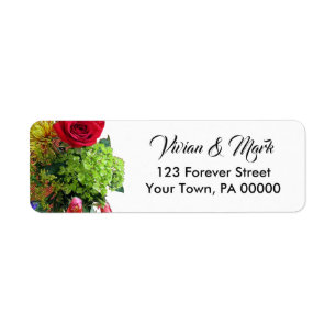 Fresh Garden Bouquet Return Address Labels