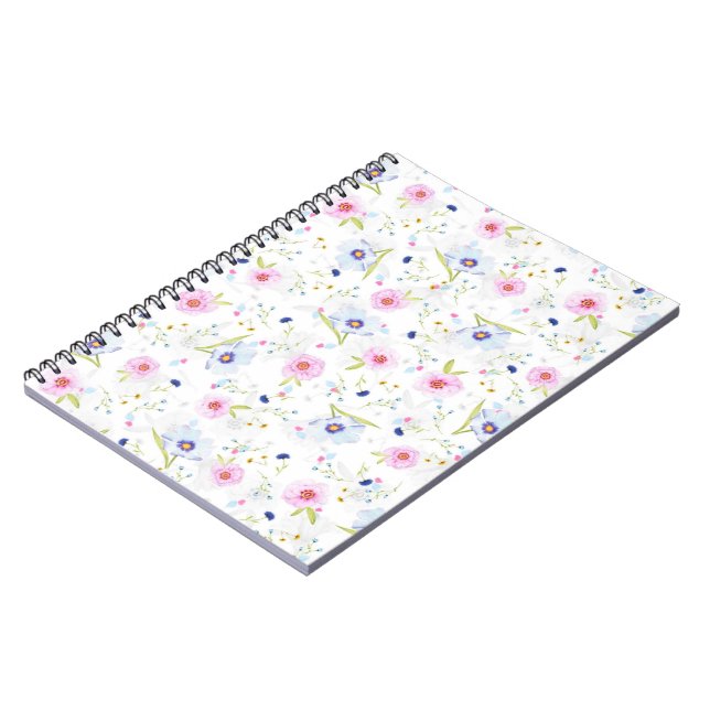 Fresh Garden Flowers Notebook (Left Side)