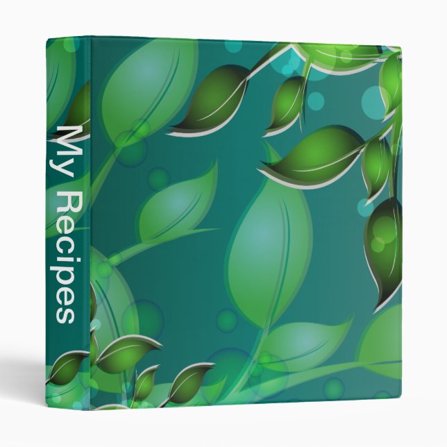Fresh Garden Leaves Binder (Front/Spine)