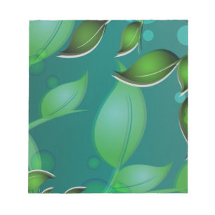 Fresh Garden Leaves Notepad