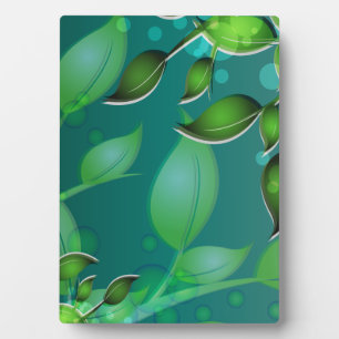 Fresh Garden Leaves Plaque
