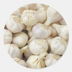 Fresh Garlic Bulbs Classic Round Sticker
