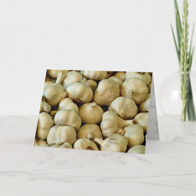 Fresh garlic Photo Card (Front)