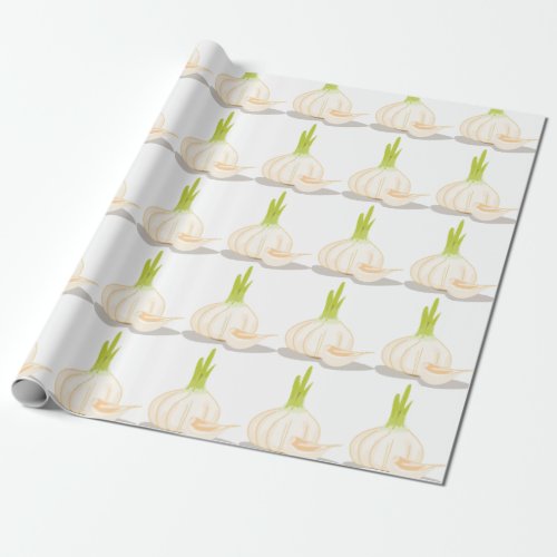 Fresh Garlic Wrapping Paper