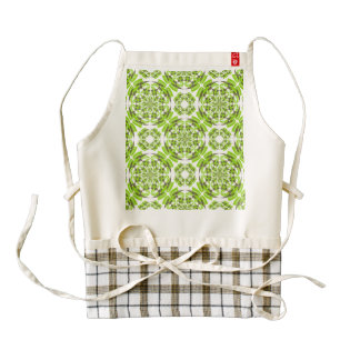 Fresh geometric pattern zazzle HEART apron