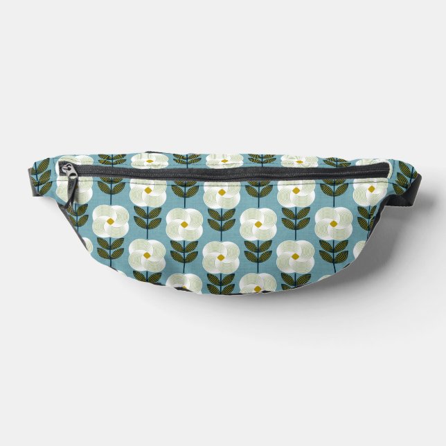 Fresh glamour flower - white and blue fanny pack (Lay Down)