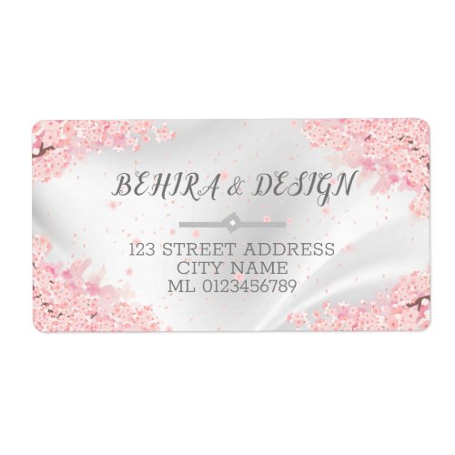 fresh gold  flowers red design label