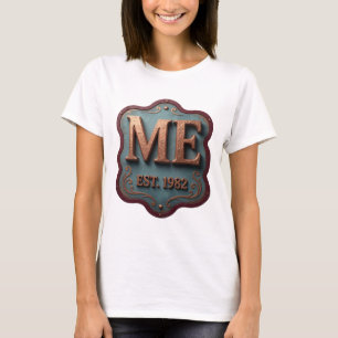 Fresh Gold ME EST 1982 Print T-Shirt