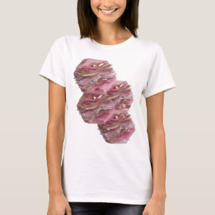 Fresh Gold PINK GLITTER PAGES Print T-Shirt