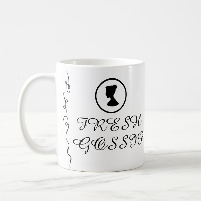 Fresh Gossip Coffee Mug (Left)