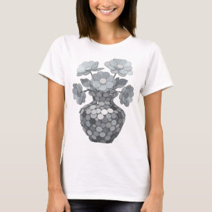 Fresh Gray ABSTRACT ART Graphic Design T-Shirt