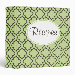 Fresh Green Recipe Binder