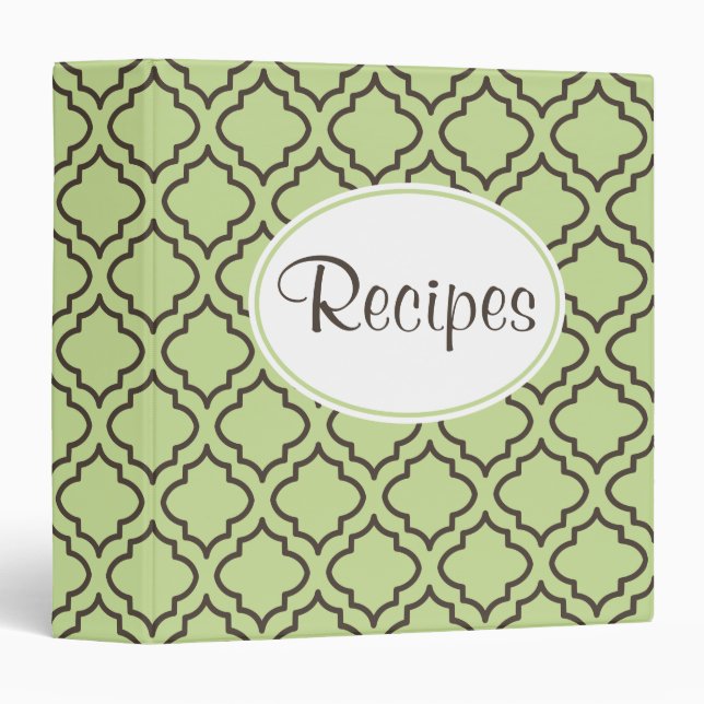 Fresh Green Recipe Binder (Front/Spine)