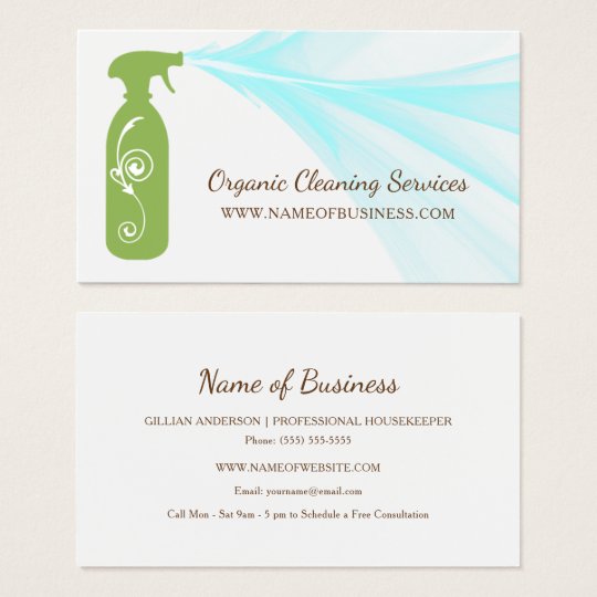 cleaning service card designs