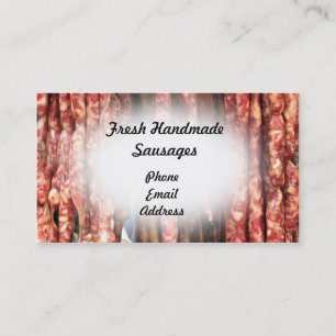 Fresh Handmade Sausages Business Card