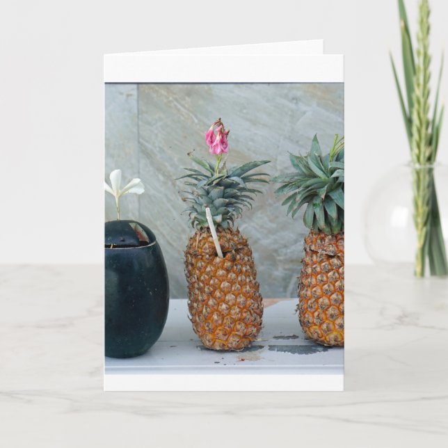 fresh healthy pineapple card (Front)