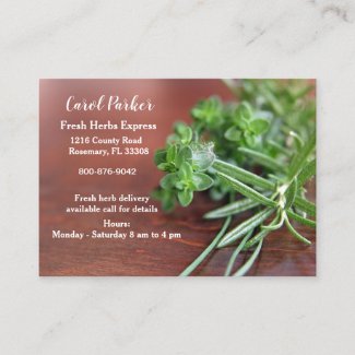 Fresh Herb  Business Card