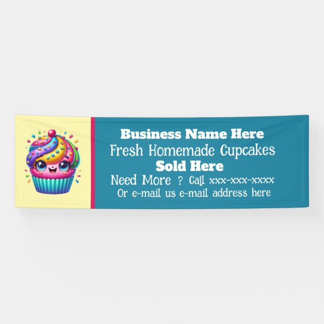 Fresh Homemade Cupcakes vendors  Banner (Horizontal)