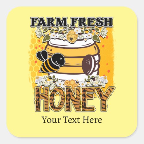 Fresh Honey Custom Text Label