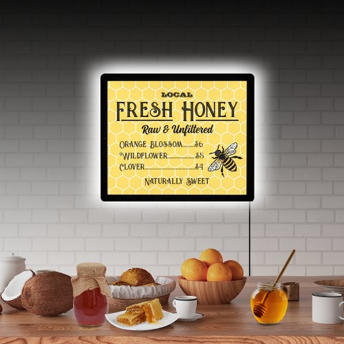 Fresh Honey Illuminated Sign