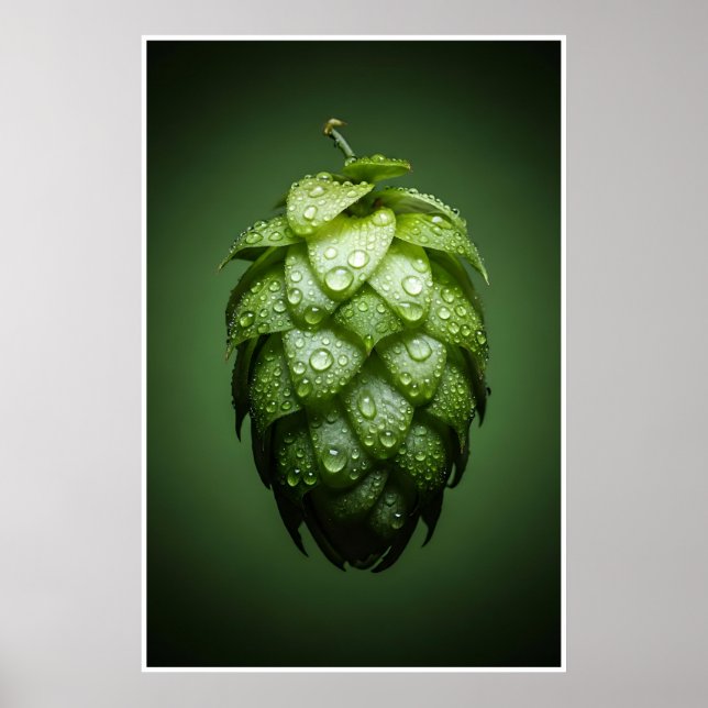 Fresh Hop Cone - Beer Poster (Front)