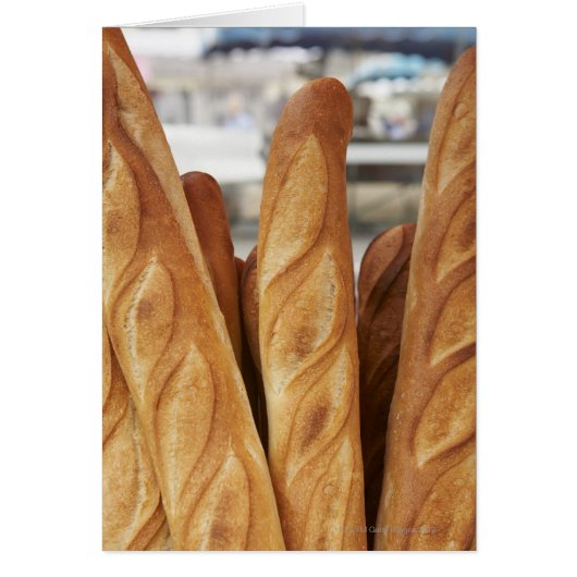 Fresh, hot baguettes cards (Front)