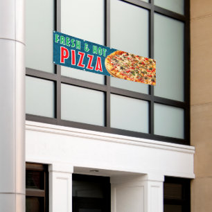 Fresh & Hot Pizza Cheesy Pepperoni Advert  Banner