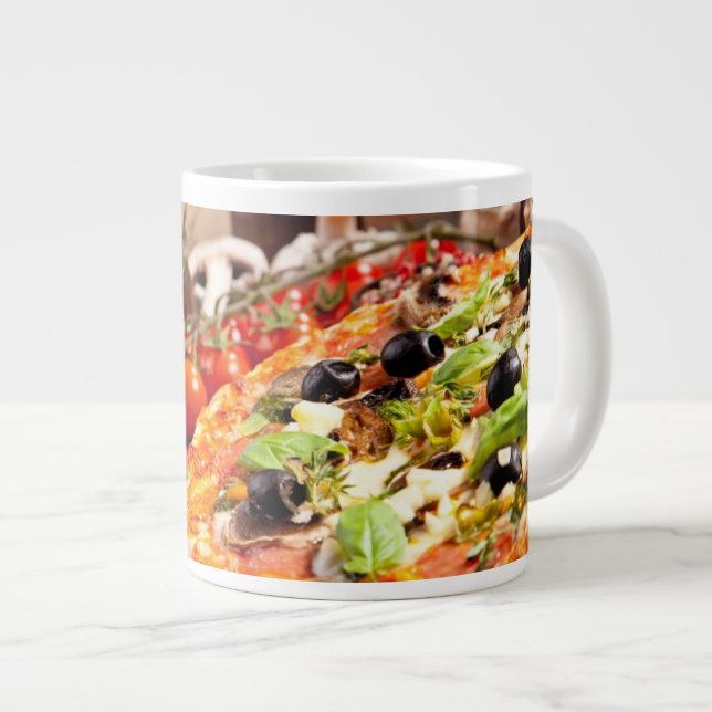 Fresh Italian pizza Giant Coffee Mug (Front Right)