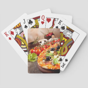Fresh Italian pizza Poker Cards