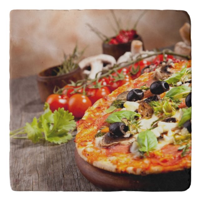 Fresh Italian pizza Trivet (Front)