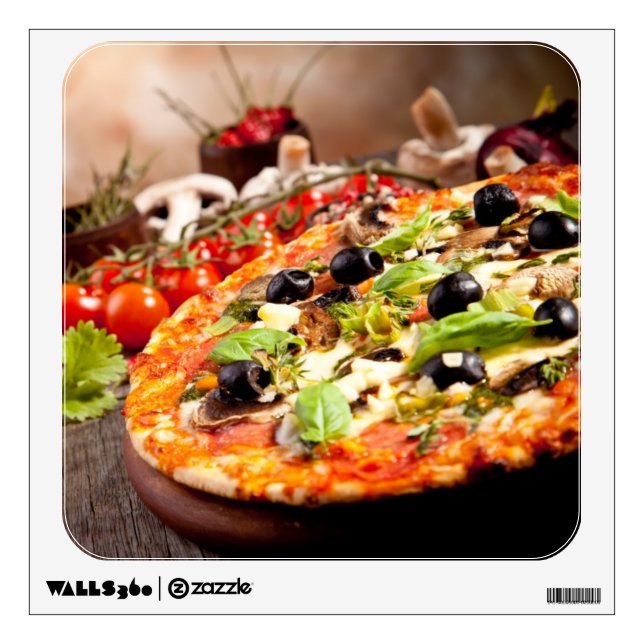 Fresh Italian pizza Wall Sticker (Front)