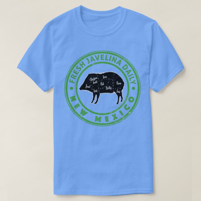 Fresh Javelina Daily New Mexico Souvenir Gift T-Shirt (Design Front)