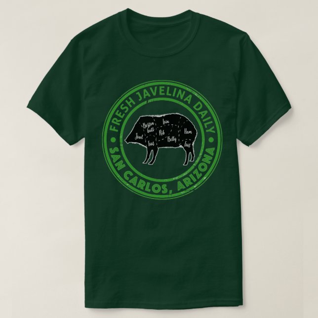 Fresh Javelina Daily San Carlos Arizona Souvenir G T-Shirt (Design Front)