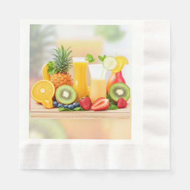 Fresh Juicy Fruits  Napkins (Front)
