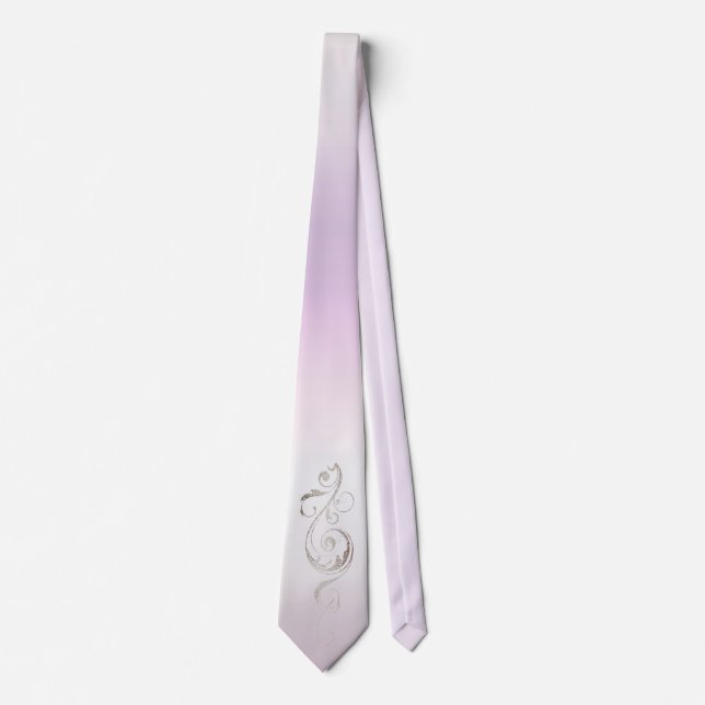 Fresh Lavender Wedding Neck Tie (Front)