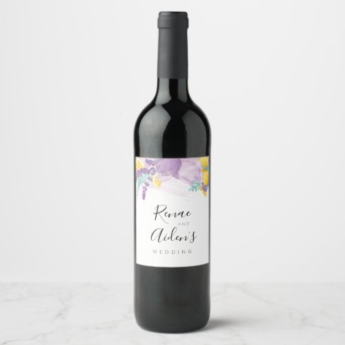 Fresh Lavender Wine Label