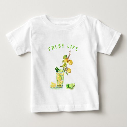 Fresh Lemon Baby T_Shirt Lemonade