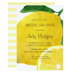 Fresh Lemon Bridal Shower Invitation Card