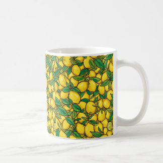 Fresh Lemon Citrus Pattern Coffee Mug