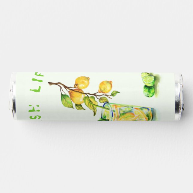 Fresh Lemon Drink Custom Text Your Summer Party Breath Savers® Mints (Front)
