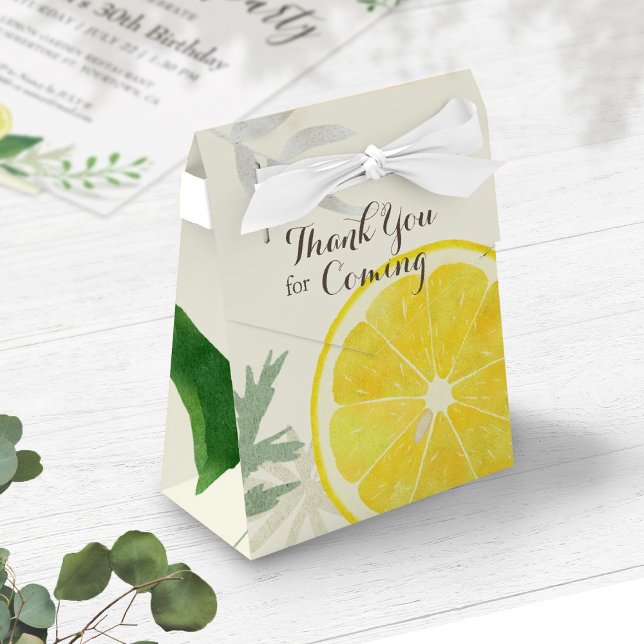 Fresh Lemon Favor Box (Creator Uploaded)